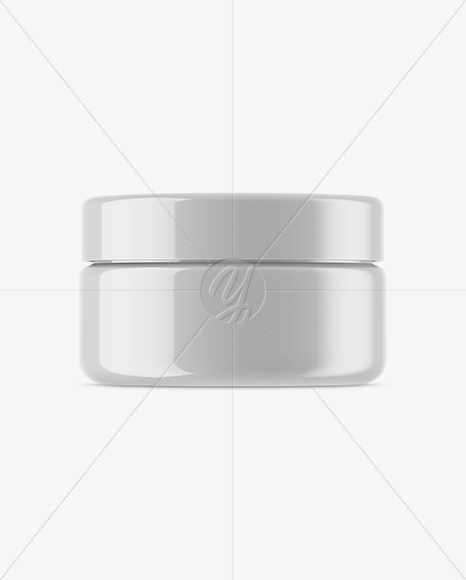 Glossy Cosmetic Jar Mockup Glossy Cosmetic Jar Mockup