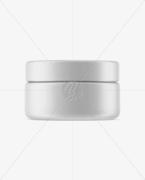 Matte Cosmetic Jar Mockup