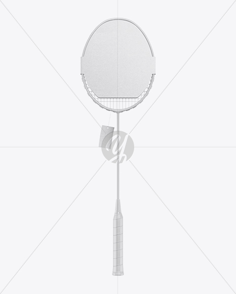 Badminton Racket Mockup - Front & Side Views