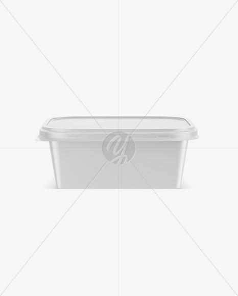 Matte Plastic Container Mockup