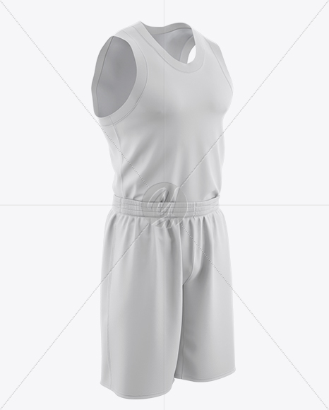 Basketball Kit Mockup - Half Side View