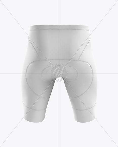 Men’s Cycling Shorts v2 mockup (Back View)