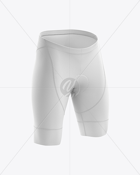 Men’s Cycling Shorts v2 mockup (Right Half Side View)