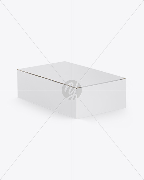 12 Snacks Closed Box Mockup - Half Side View