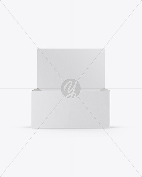 12 Snacks Opened Box Mockup - Front View