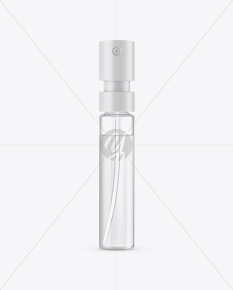 Clear Perfume Sampler Spray Bottle Mockup