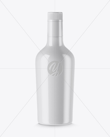 Glossy Bottle Mockup