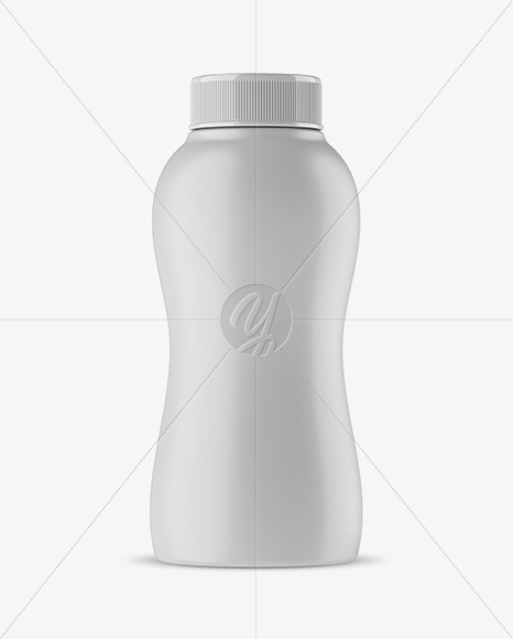 Matte Plastic Bottle Mockup