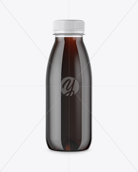 Clear Bottle with Dark Drink Mockup