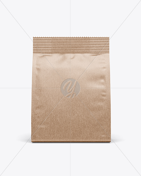 Kraft Pouch Mockup - Front View