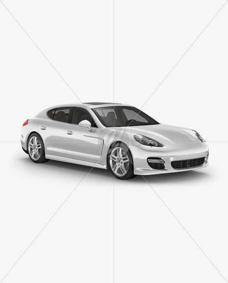 Porsche Panamera Mockup - Half Side view