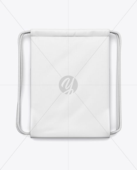 Gym Sack Mockup - Back View