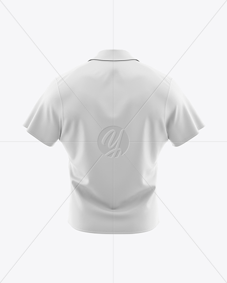 Men’s Polo Shirt Mockup (Back View)