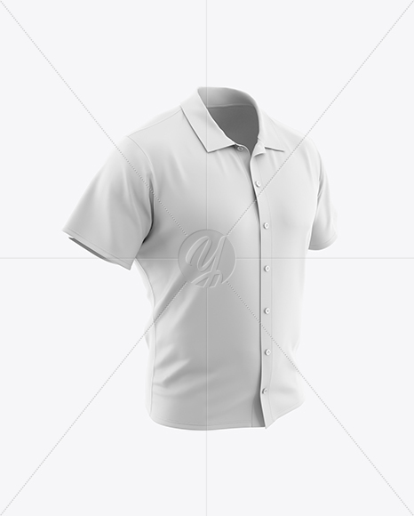 Men’s Polo Shirt Mockup (Half Side View)