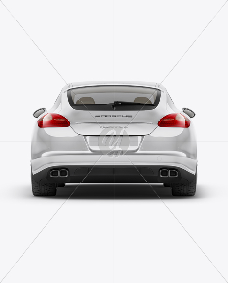 Porsche Panamera Mockup - Back View