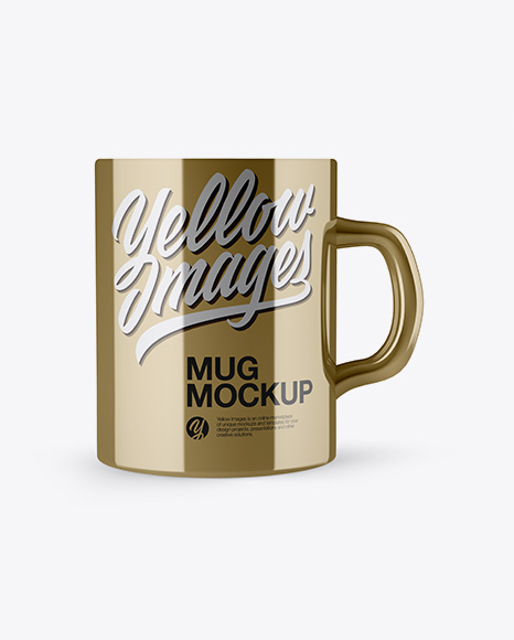 Metallic Mug Mockup