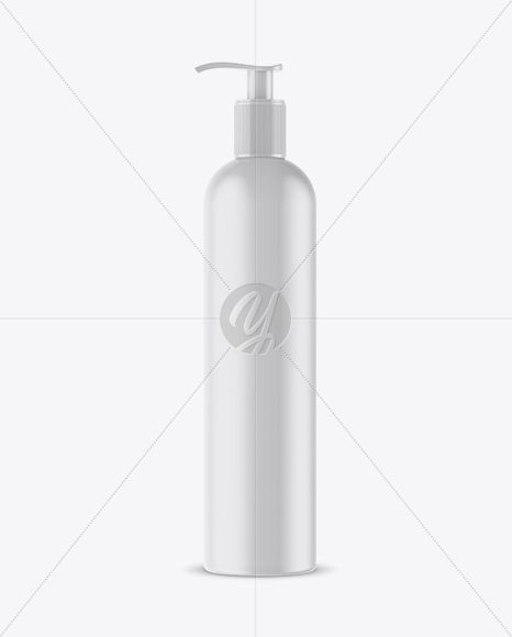 Matte Plastic Bottle with Batcher Mockup Matte Plastic Bottle with Batcher Mockup