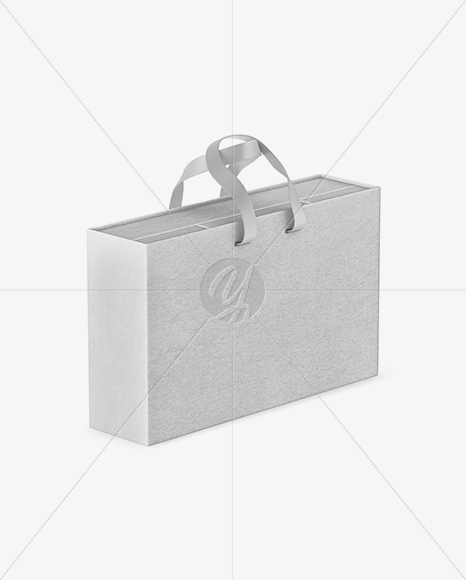 Kraft Paper Bag With Boxes Mockup - Half Side View