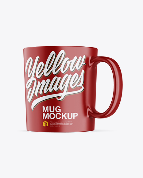 Matte Mug Mockup - Half Side View