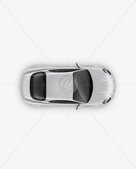 Alpine A110 Mockup - Top View - Free Download Images High Quality PNG