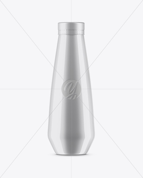 Glossy Plastic Bottle Mockup