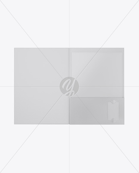 Kraft Folder with Papers Mockup