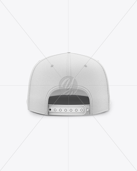 Snapback Cap Mockup - Back View