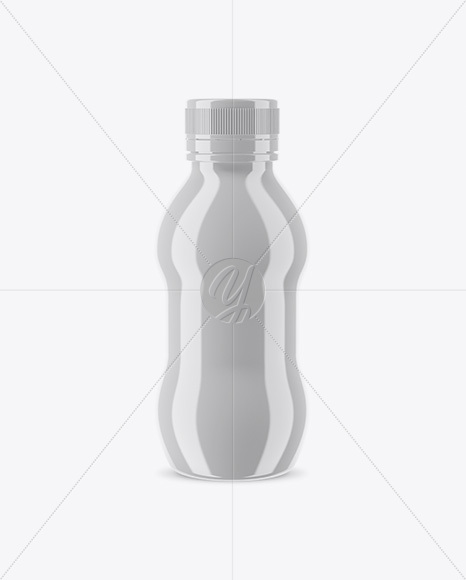 Glossy Plastic Bottle Mockup