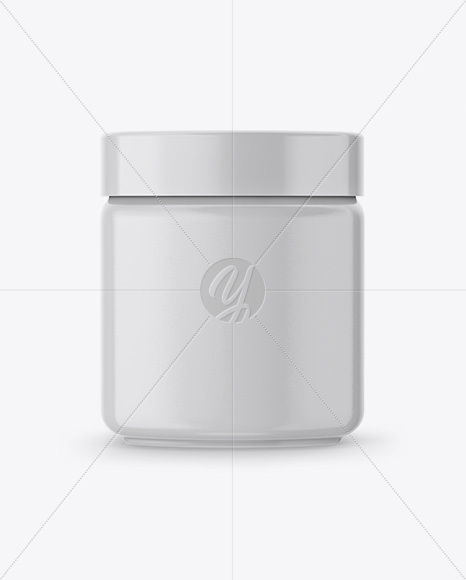 250g Plastic Jar Mockup - Front View 250g Plastic Jar Mockup - Front View