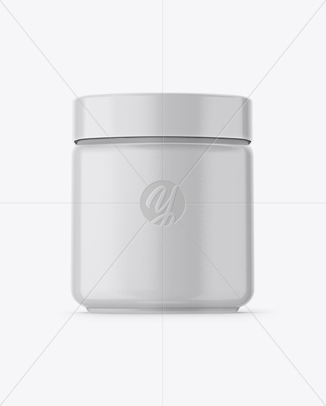 250g Plastic Jar Mockup - Front View (Hero Shot)