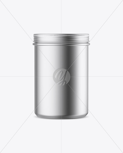 Metallic Plastic Jar Mockup Metallic Plastic Jar Mockup