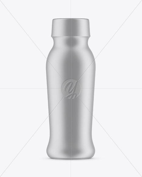 Plastic Bottle In Matte Shrink Sleeve Mockup