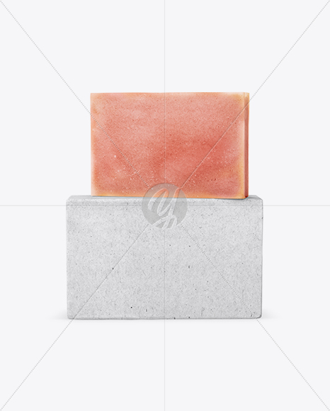 Kraft Pack With Orange Soap Mockup