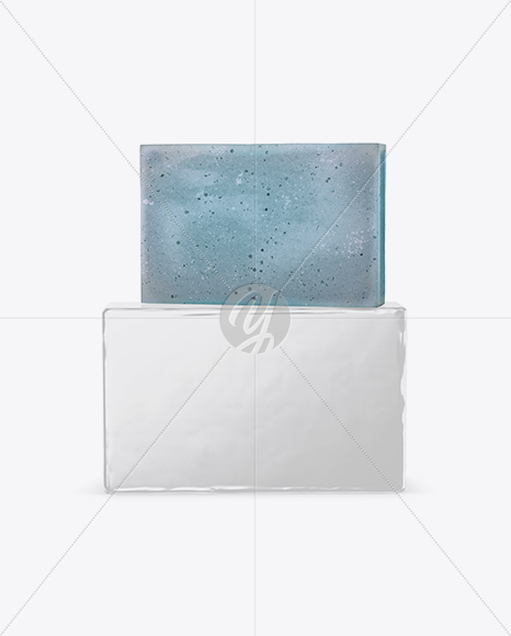 Glossy Pack With Blue Soap Mockup