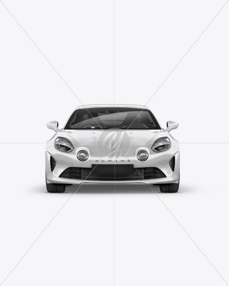 Alpine A110 Mockup - Front View - Free Download Images High Quality PNG