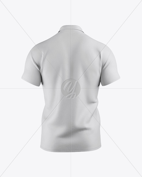 Men&#039;s Polo Mockup - Back View