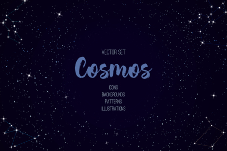 Cosmos vector set - Astronomy