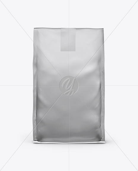 Stand Up Matte Metallic Pouch Mockup - Front View