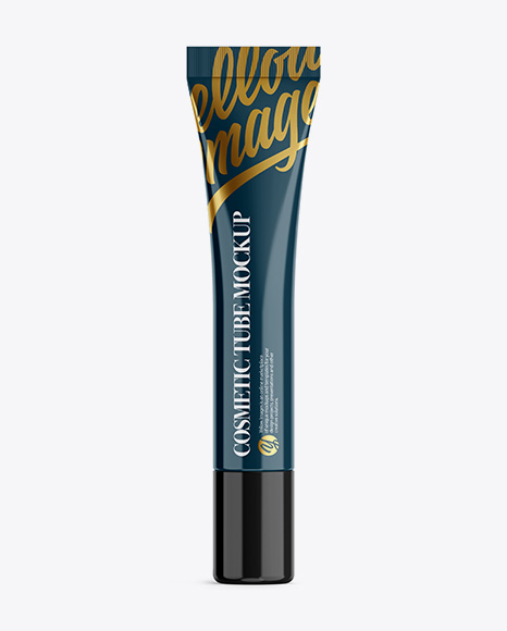 Glossy Plastic Cosmetic Tube Mockup - Glossy+Plastic+Cosmetic+Tube+Mockup+-+Front+View+in+Tube+...