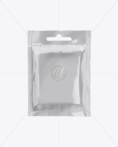 Glossy Sachet Mockup