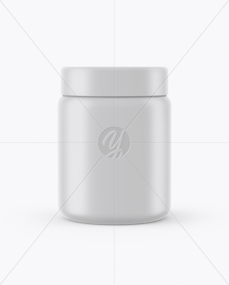 250ml Matte Plastic Jar Mockup