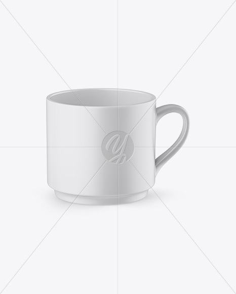 Matte Cup Mockup - High-Angle Shot