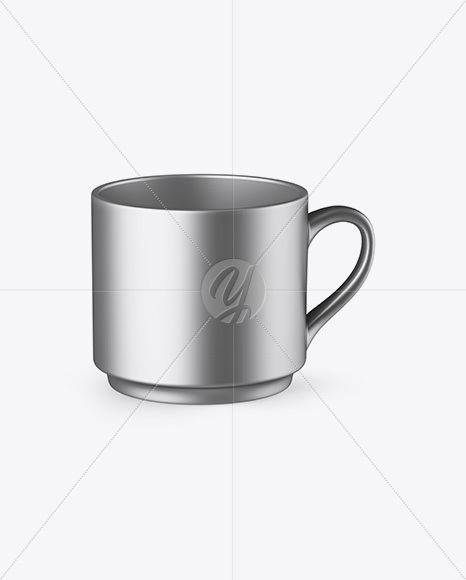 Matte Metallic Cup Mockup - High Angle