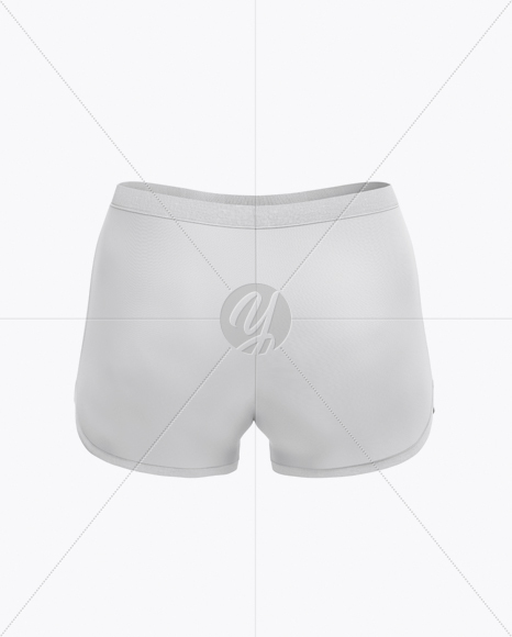 Fitness Shorts Mockup - Back View