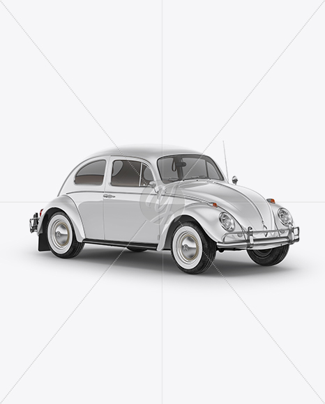 Volkswagen Beetle Mockup - Half Side View