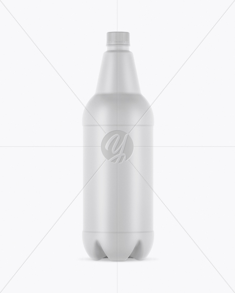 Matte PET Beer Bottle Mockup