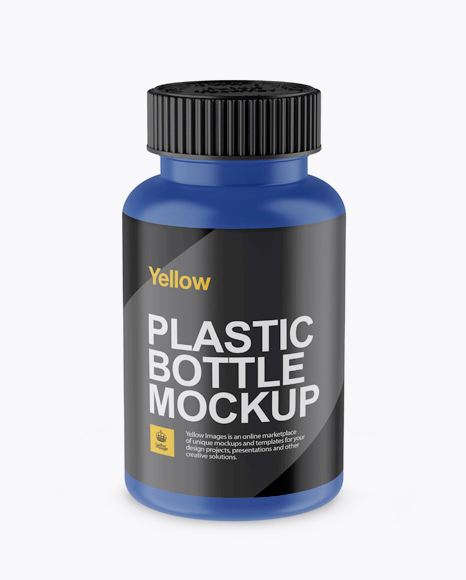 Matte Pill Bottle Mockup (High-Angle Shot)