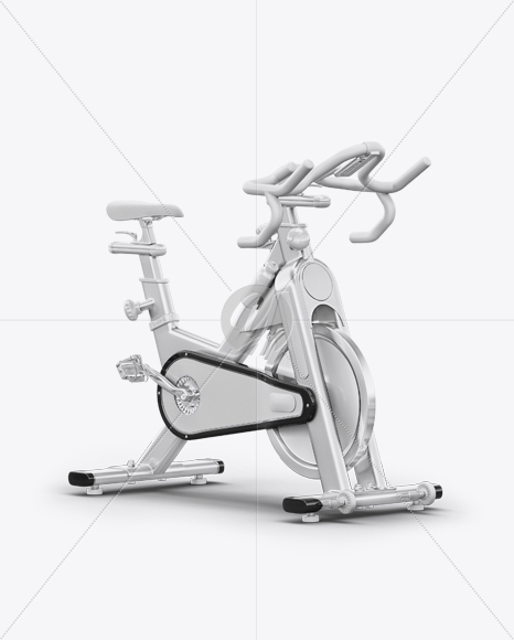 Exercise Bike Mockup - Half Side View