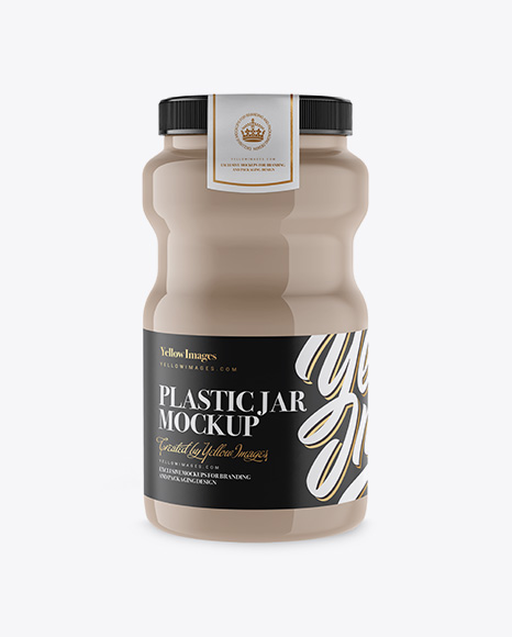 Plastic Jar Mockup - Plastic jar mockup