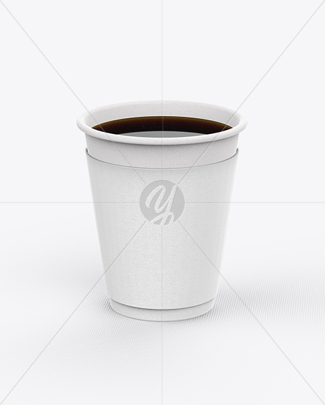 Opened Coffee Cup With Sleeve Mockup